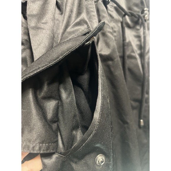 Torrid Women's Black Hooded Parka Longline Warm Soft Size 0/L/12 NEW w/tags - Picture 6 of 14